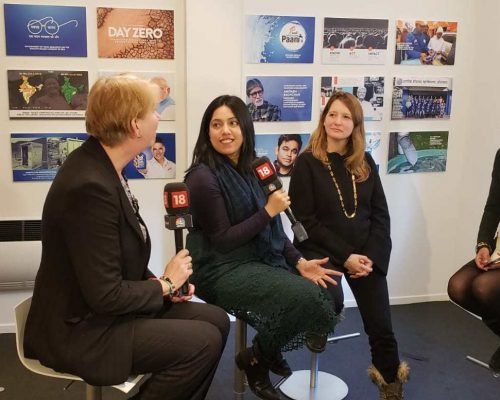 Lead executives of the Mission Paani movement interviewed by Network 18 as part of WEF 2020